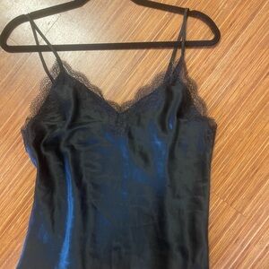 Victoria secret Elegant Black Lace Trim Cami Top